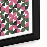 Bohemian Wall Art | Bauhaus 1919 Geometric Pink and Green Boho Print