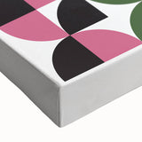 Bohemian Wall Art | Bauhaus 1919 Geometric Pink and Green Boho Print
