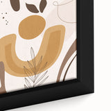 Boho Chic Abstract Leaf Art | Eclectic Bohemian Wall Art | Neutral Tones