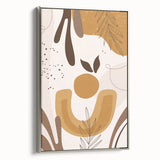 Boho Chic Abstract Leaf Art | Eclectic Bohemian Wall Art | Neutral Tones