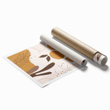 Boho Chic Abstract Leaf Art | Eclectic Bohemian Wall Art | Neutral Tones