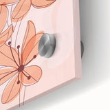 Boho Floral Wall Art | Eclectic Boho Chic Canvas | Delicate Flower Design