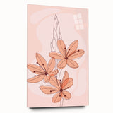 Boho Floral Wall Art | Eclectic Boho Chic Canvas | Delicate Flower Design