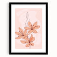 Boho Floral Wall Art | Eclectic Boho Chic Canvas | Delicate Flower Design
