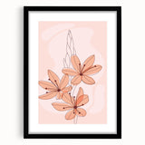 Boho Floral Wall Art | Eclectic Boho Chic Canvas | Delicate Flower Design