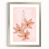 Boho Floral Wall Art | Eclectic Boho Chic Canvas | Delicate Flower Design