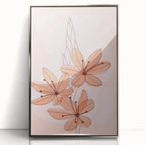 Boho Floral Wall Art | Eclectic Boho Chic Canvas | Delicate Flower Design