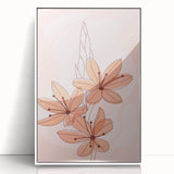 Boho Floral Wall Art | Eclectic Boho Chic Canvas | Delicate Flower Design