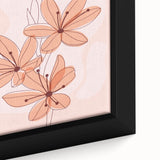 Boho Floral Wall Art | Eclectic Boho Chic Canvas | Delicate Flower Design