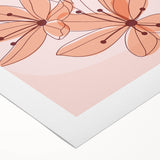 Boho Floral Wall Art | Eclectic Boho Chic Canvas | Delicate Flower Design