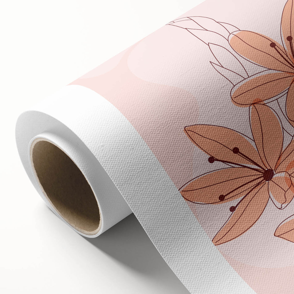 Boho Floral Wall Art | Eclectic Boho Chic Canvas | Delicate Flower Design