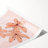 Boho Floral Wall Art | Eclectic Boho Chic Canvas | Delicate Flower Design