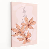 Boho Floral Wall Art | Eclectic Boho Chic Canvas | Delicate Flower Design