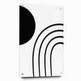 Minimalist Boho Wall Art | Black and White Abstract Canvas | Modern Decor