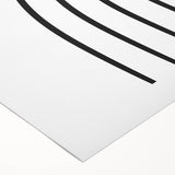 Minimalist Boho Wall Art | Black and White Abstract Canvas | Modern Decor