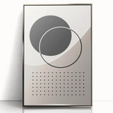 Modern Boho Wall Art | Minimalist Black and White Canvas | Geometric Design