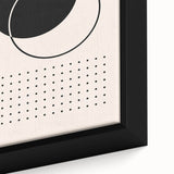 Modern Boho Wall Art | Minimalist Black and White Canvas | Geometric Design