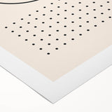 Modern Boho Wall Art | Minimalist Black and White Canvas | Geometric Design