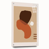 Boho Abstract Wall Art | Eclectic Bohemian Canvas | Earthy Tones Design