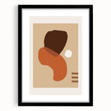 Boho Abstract Wall Art | Eclectic Bohemian Canvas | Earthy Tones Design