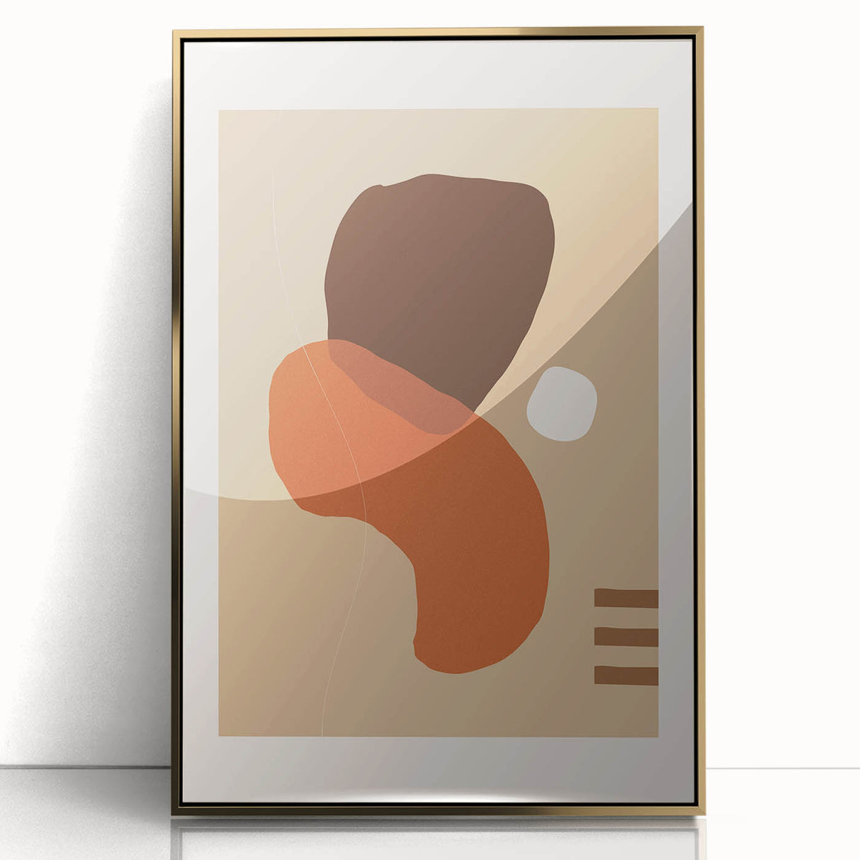 Boho Abstract Wall Art | Eclectic Bohemian Canvas | Earthy Tones Design