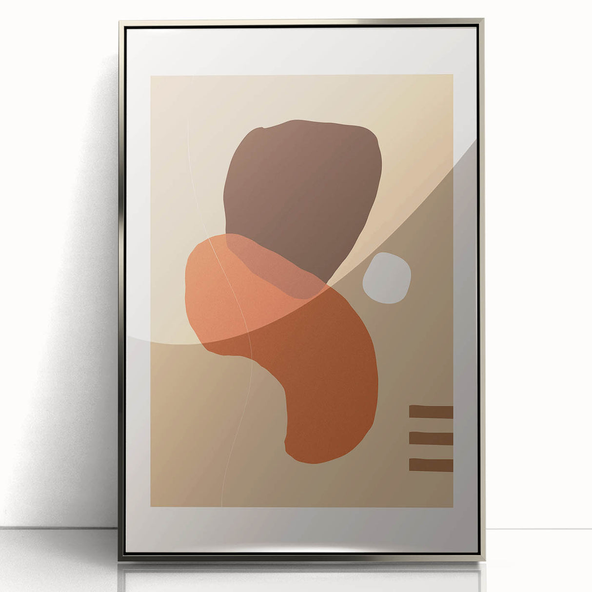 Boho Abstract Wall Art | Eclectic Bohemian Canvas | Earthy Tones Design