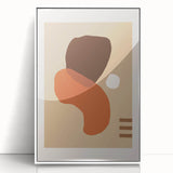 Boho Abstract Wall Art | Eclectic Bohemian Canvas | Earthy Tones Design