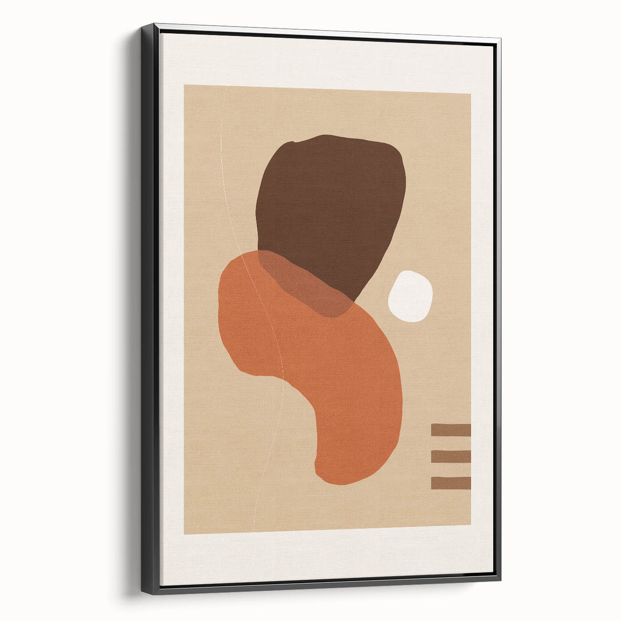 Boho Abstract Wall Art | Eclectic Bohemian Canvas | Earthy Tones Design