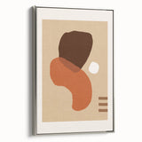 Boho Abstract Wall Art | Eclectic Bohemian Canvas | Earthy Tones Design