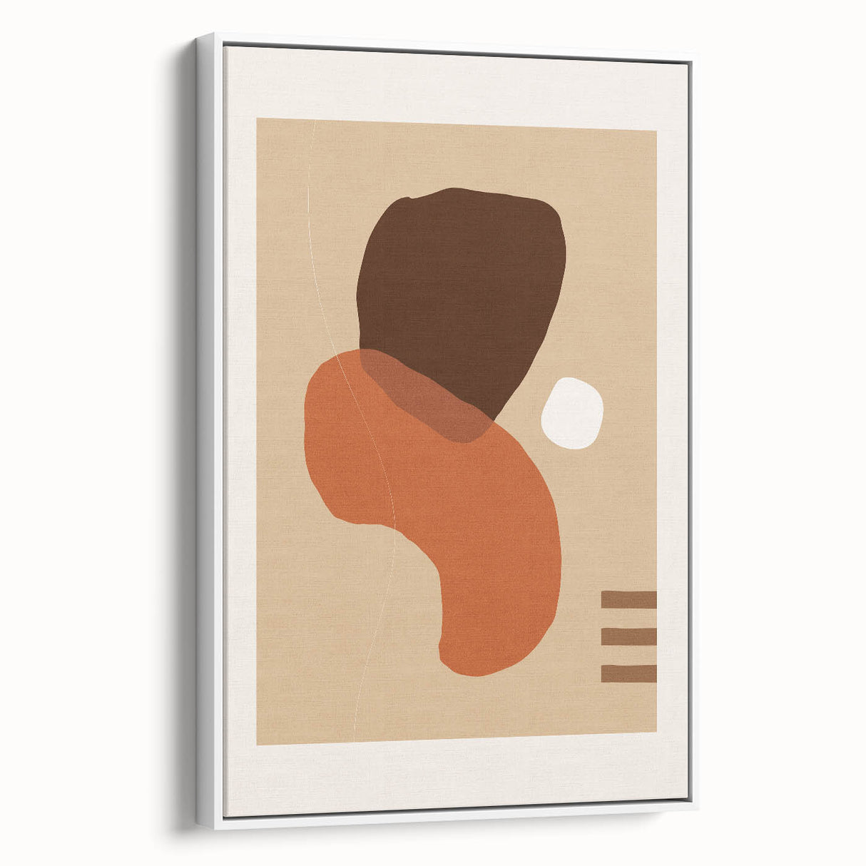 Boho Abstract Wall Art | Eclectic Bohemian Canvas | Earthy Tones Design