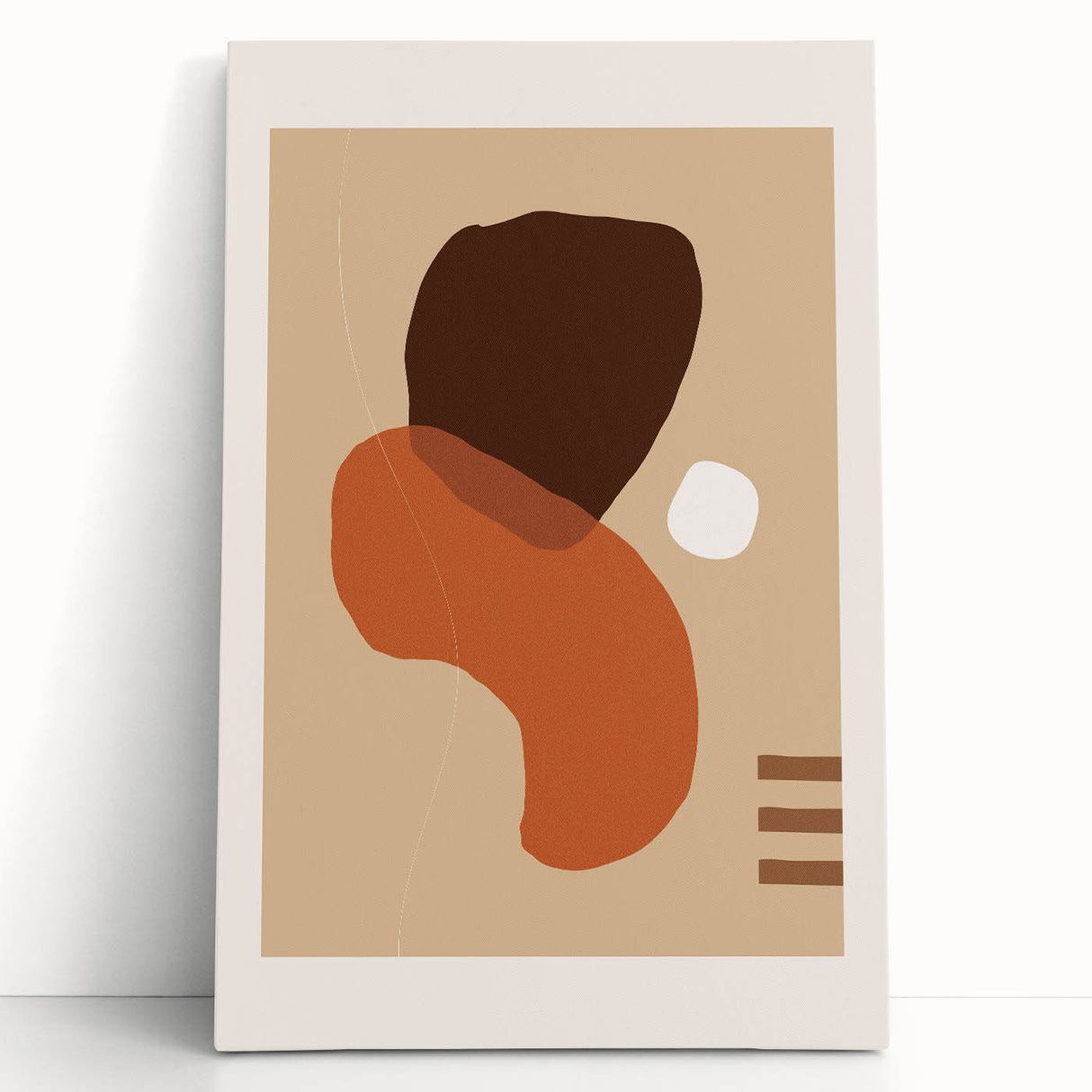 Boho Abstract Wall Art | Eclectic Bohemian Canvas | Earthy Tones Design