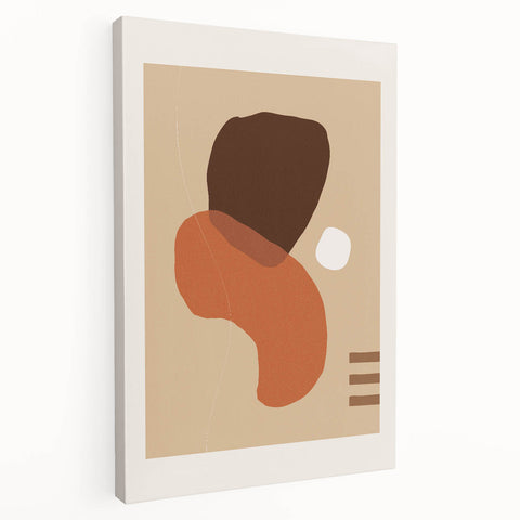 Boho Abstract Wall Art | Eclectic Bohemian Canvas | Earthy Tones Design
