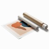 Boho Abstract Wall Art | Eclectic Bohemian Canvas | Earthy Tones