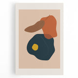 Boho Abstract Wall Art | Eclectic Bohemian Canvas | Earthy Tones