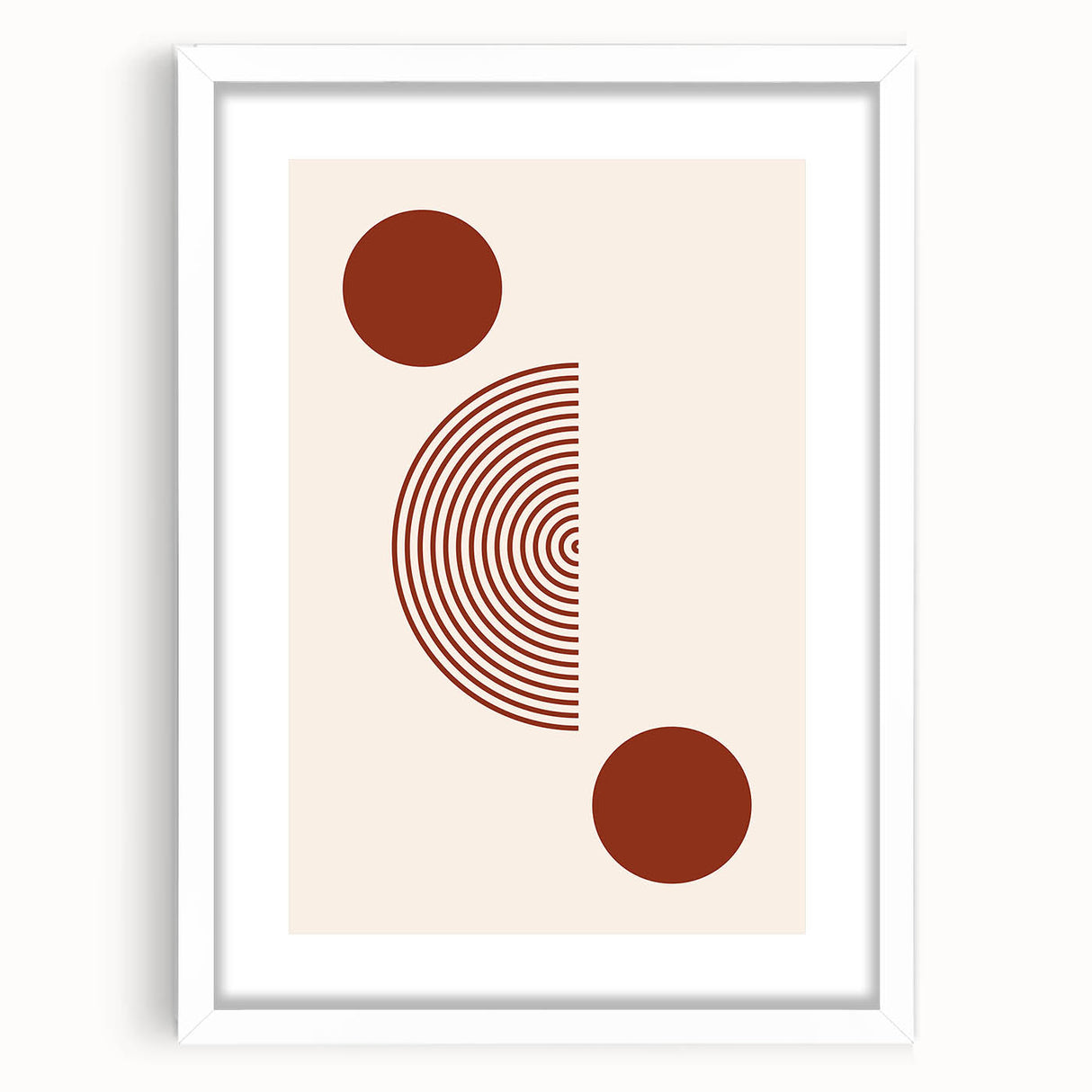Minimalist Boho Wall Art | Eclectic Bohemian Canvas | Geometric Design