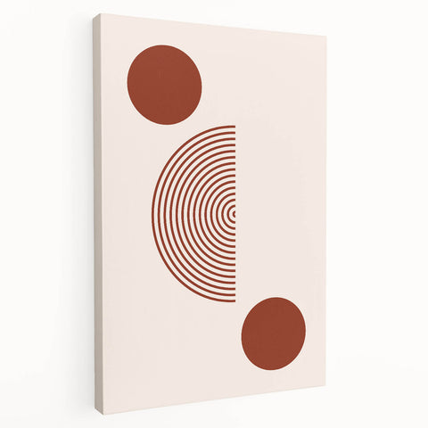 Minimalist Boho Wall Art | Eclectic Bohemian Canvas | Geometric Design