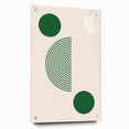 Minimalist Boho Wall Art | Green Geometric Canvas | Eclectic Design