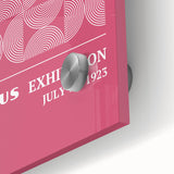 Bohemian Wall Art | Bauhaus 1923 Pink Geometric Boho Chic Print