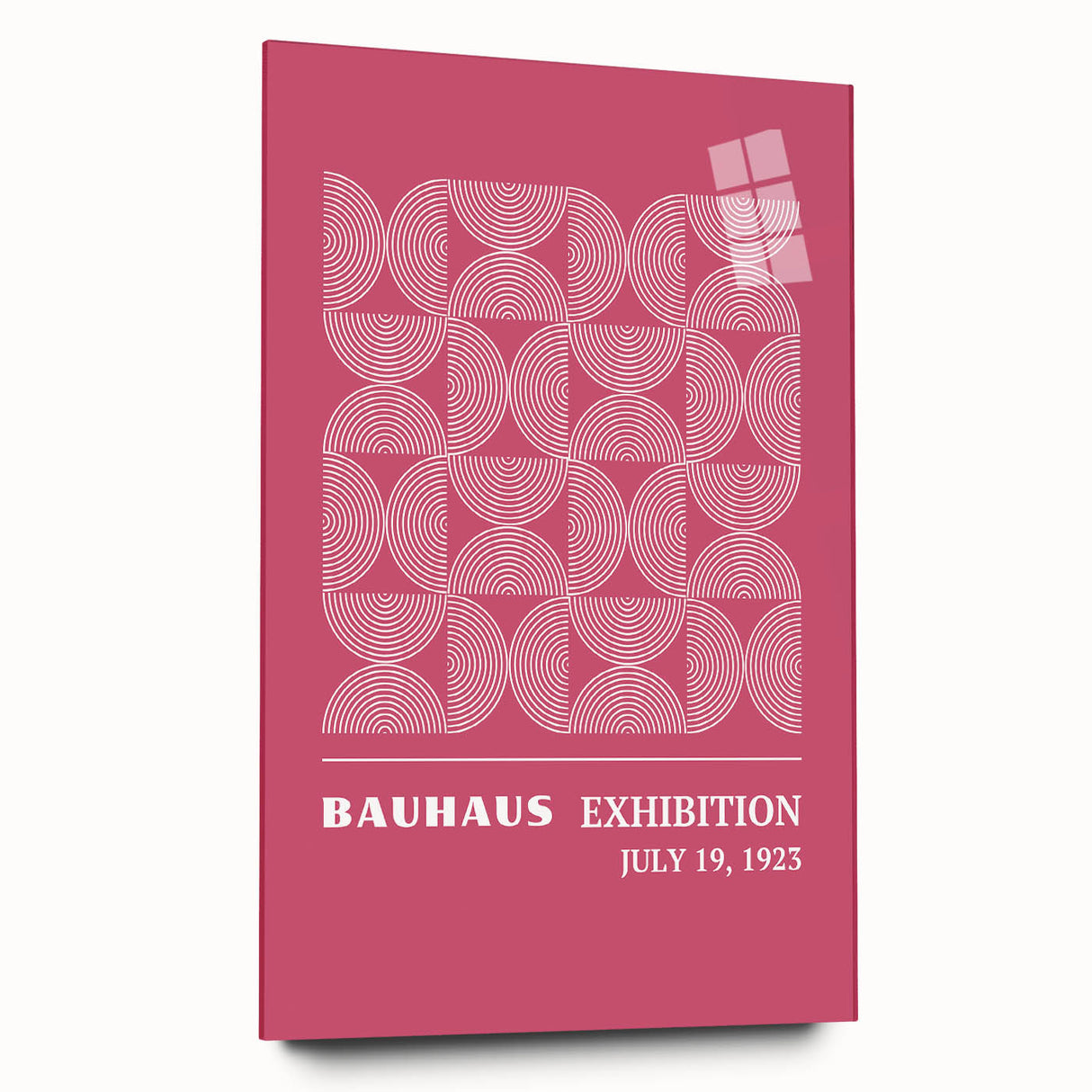 Bohemian Wall Art | Bauhaus 1923 Pink Geometric Boho Chic Print