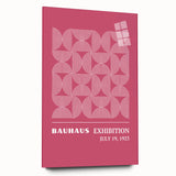 Bohemian Wall Art | Bauhaus 1923 Pink Geometric Boho Chic Print