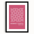 Bohemian Wall Art | Bauhaus 1923 Pink Geometric Boho Chic Print