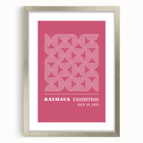 Bohemian Wall Art | Bauhaus 1923 Pink Geometric Boho Chic Print