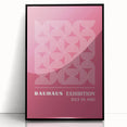 Bohemian Wall Art | Bauhaus 1923 Pink Geometric Boho Chic Print
