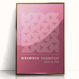Bohemian Wall Art | Bauhaus 1923 Pink Geometric Boho Chic Print