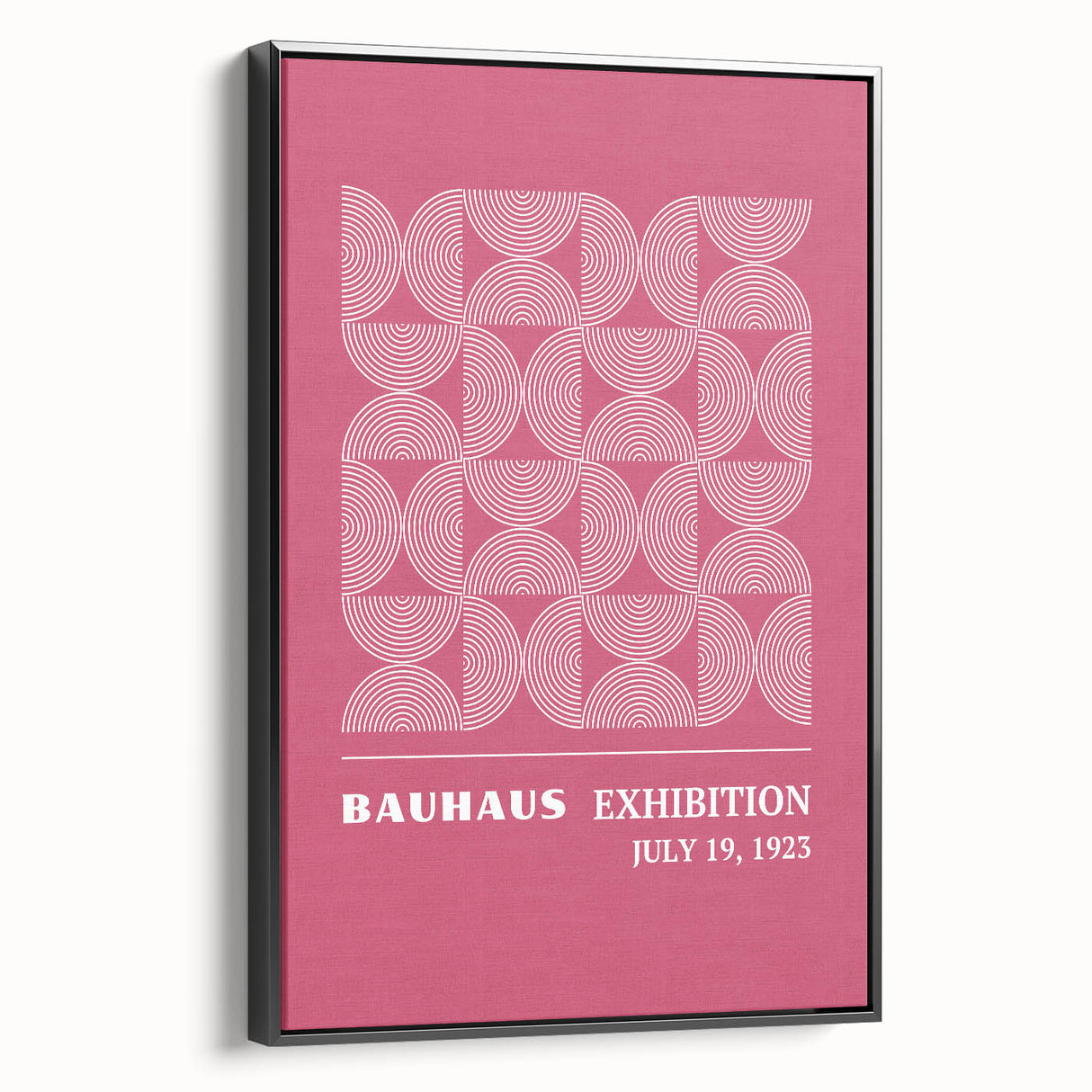 Bohemian Wall Art | Bauhaus 1923 Pink Geometric Boho Chic Print