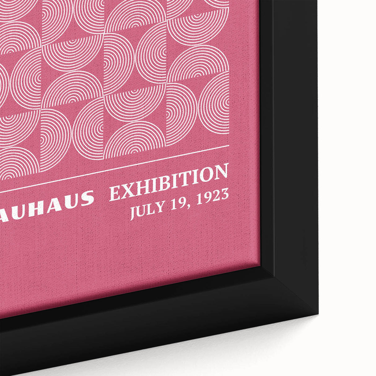 Bohemian Wall Art | Bauhaus 1923 Pink Geometric Boho Chic Print