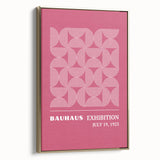 Bohemian Wall Art | Bauhaus 1923 Pink Geometric Boho Chic Print