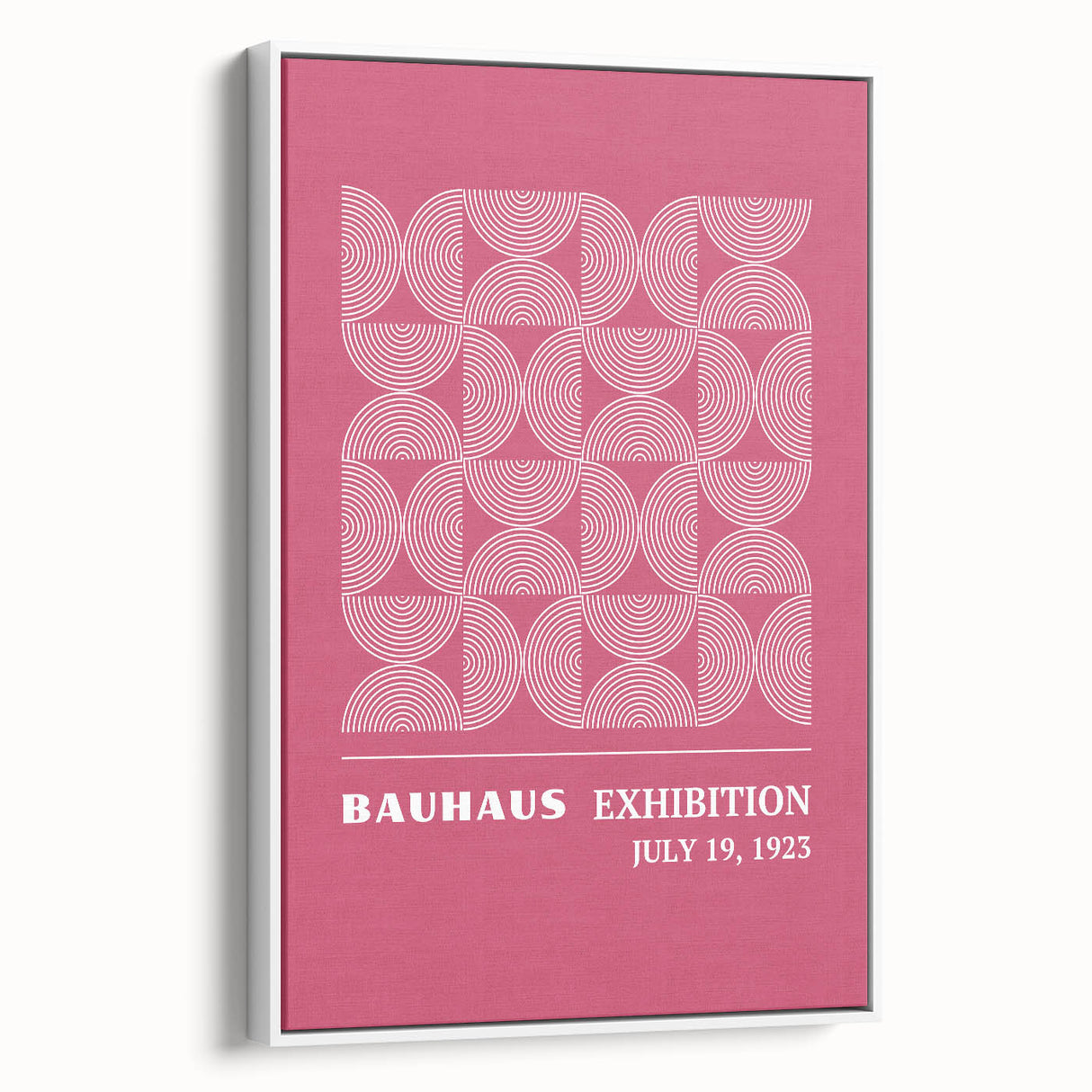 Bohemian Wall Art | Bauhaus 1923 Pink Geometric Boho Chic Print