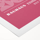 Bohemian Wall Art | Bauhaus 1923 Pink Geometric Boho Chic Print