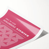 Bohemian Wall Art | Bauhaus 1923 Pink Geometric Boho Chic Print